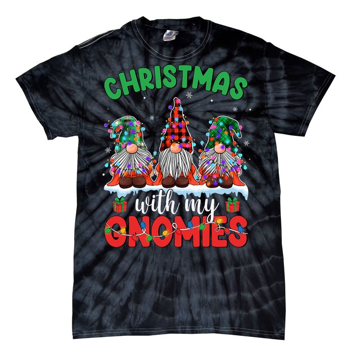 Festive Gnome Family Pajama Set Tie-Dye T-Shirt