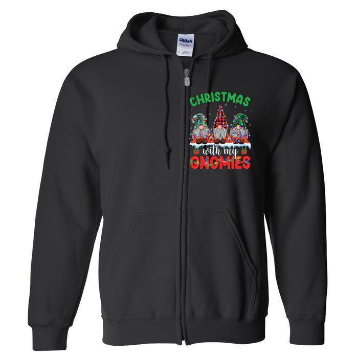 Festive Gnome Family Pajama Set Full Zip Hoodie