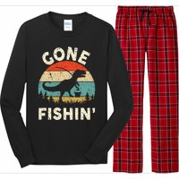 Funny Gone Fishing Long Sleeve Pajama Set