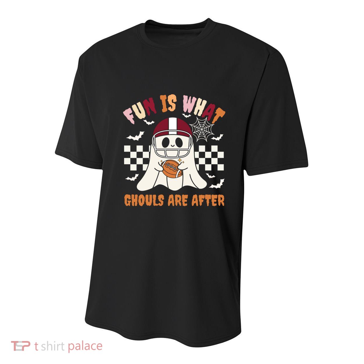 Funny Ghost Football Player Halloween Costume Meaningful Gift Youth Performance Sprint T-Shirt