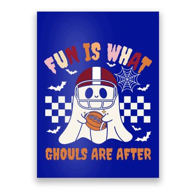 Funny Ghost Football Player Halloween Costume Meaningful Gift Poster