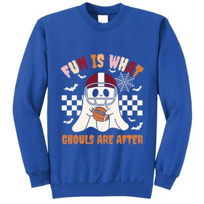 Funny Ghost Football Player Halloween Costume Meaningful Gift Tall Sweatshirt