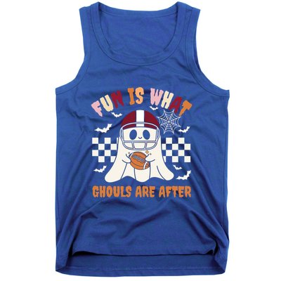 Funny Ghost Football Player Halloween Costume Meaningful Gift Tank Top