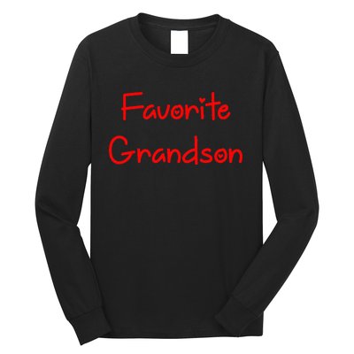 Favorite Grandson Fathers Day Long Sleeve Shirt