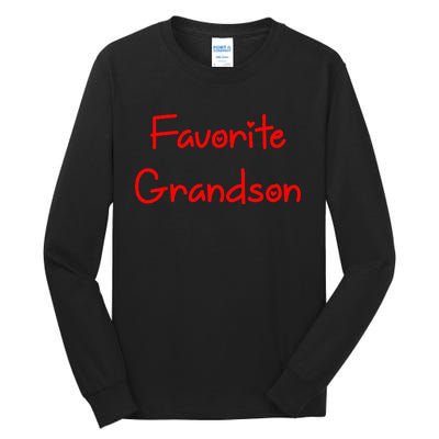 Favorite Grandson Fathers Day Tall Long Sleeve T-Shirt