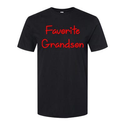 Favorite Grandson Fathers Day Softstyle CVC T-Shirt