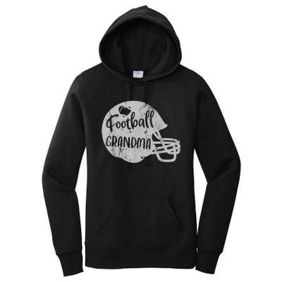 Football Grandma Fun Supportive American Football Grandma Women's Pullover Hoodie