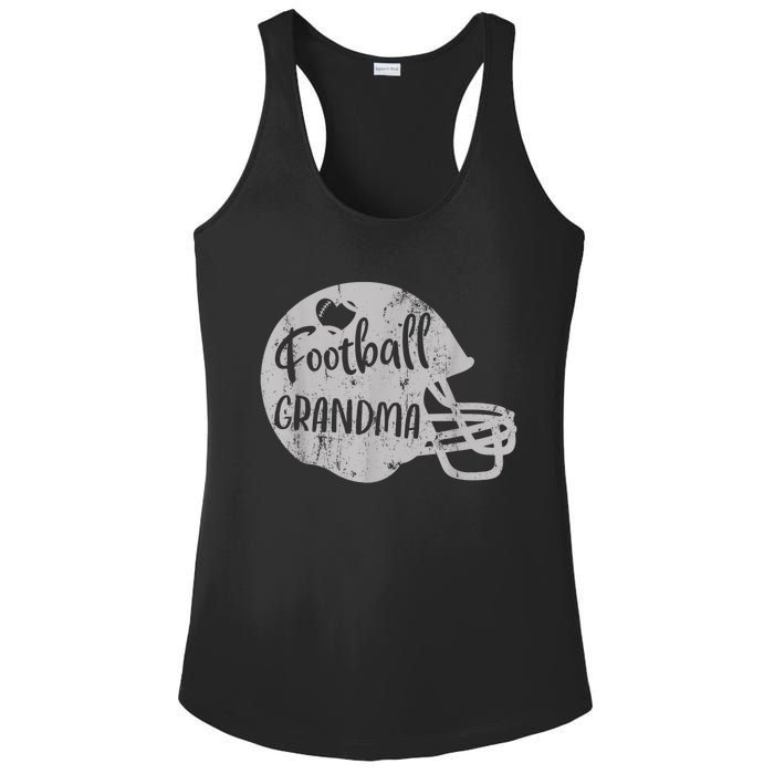 Football Grandma Fun Supportive American Football Grandma Ladies PosiCharge Competitor Racerback Tank