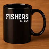 Fishers Gift 11oz C Handle Ceramic Mug