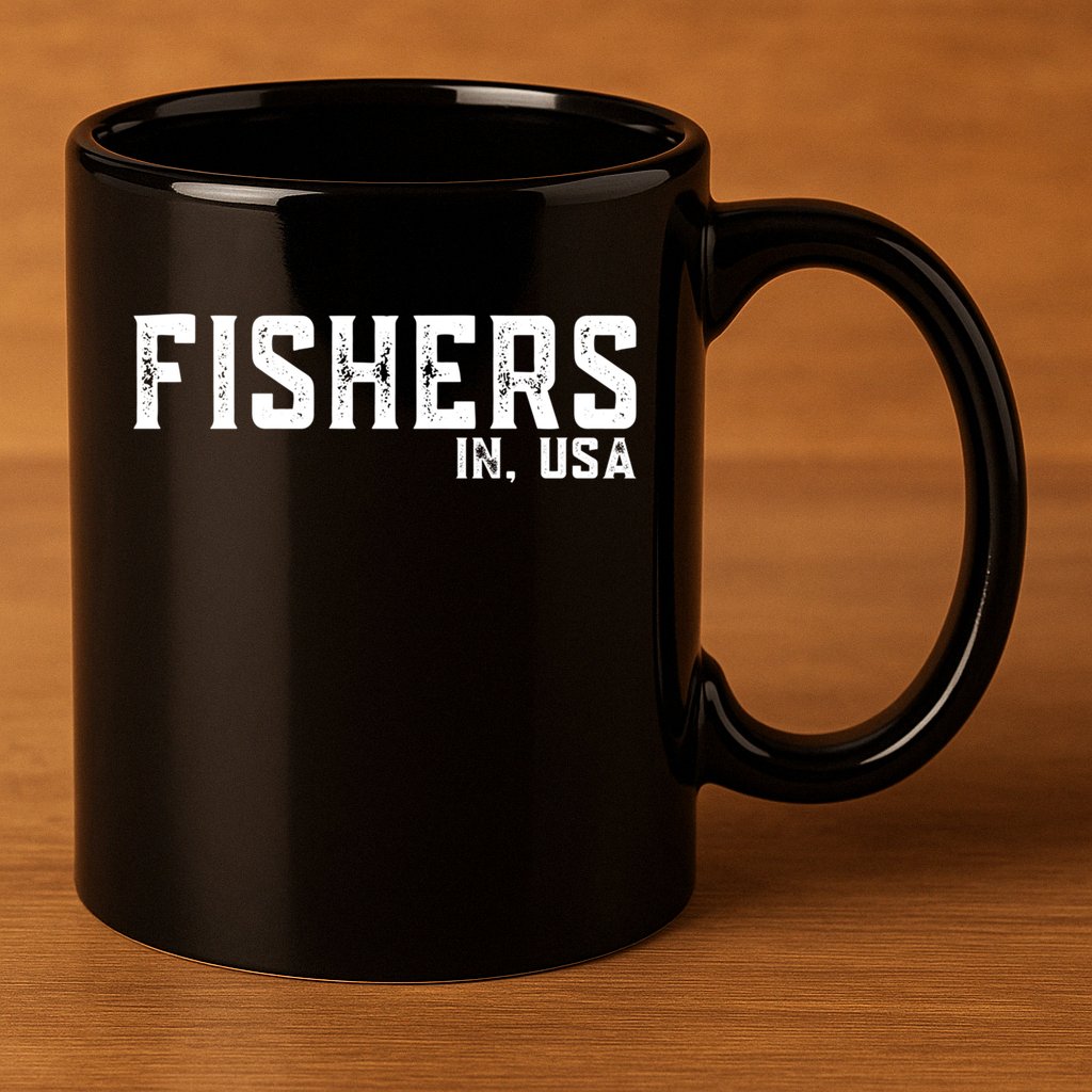 Fishers Gift 11oz C Handle Ceramic Mug