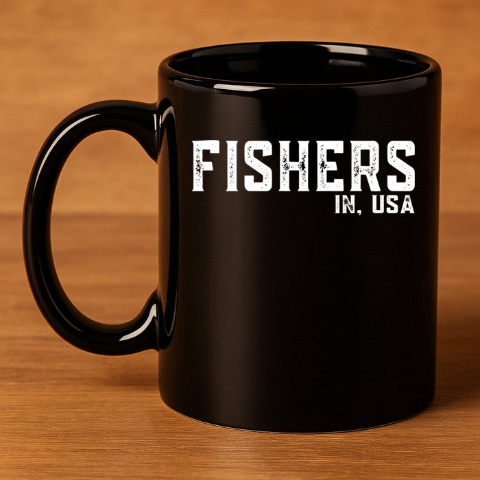 Fishers Gift 11oz C Handle Ceramic Mug