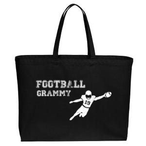 Football Grammy Funny Game Day Kick Off Cotton Canvas Jumbo Tote