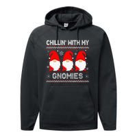 Festive Gnome Family Christmas Matching Outfits Performance Fleece Hoodie