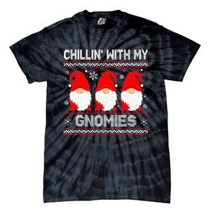 Festive Gnome Family Christmas Matching Outfits Tie-Dye T-Shirt