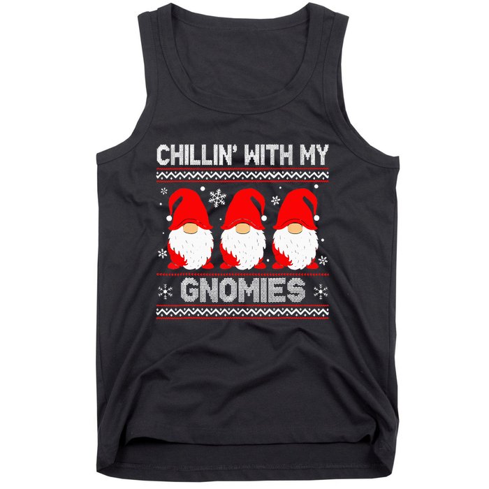 Festive Gnome Family Christmas Matching Outfits Tank Top