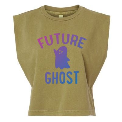 Future Ghost Funny Gift Garment-Dyed Women's Muscle Tee