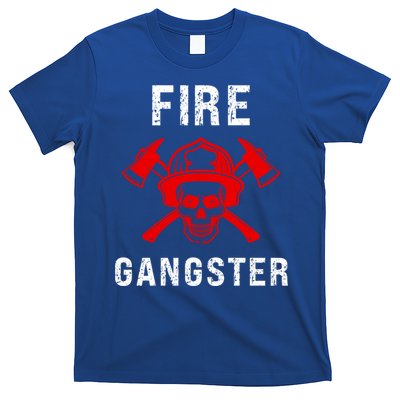 Firefighter Gift Funny Fire Gangster Skull Fire Gift T-Shirt