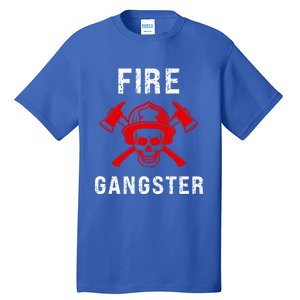 Firefighter Gift Funny Fire Gangster Skull Fire Gift Tall T-Shirt