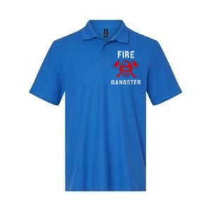 Firefighter Gift Funny Fire Gangster Skull Fire Gift Softstyle Adult Sport Polo