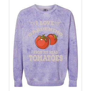 Funny Gardening Funny Gift Meaningful Gift Garden Growing Tomatoes Sweater Colorblast Crewneck Sweatshirt