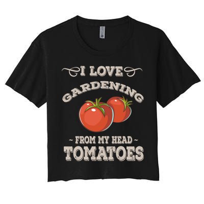 Funny Gardening Funny Gift Meaningful Gift Garden Growing Tomatoes Sweater Crop Top