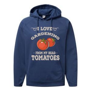 Funny Gardening Funny Gift Meaningful Gift Garden Growing Tomatoes Sweater Performance Fleece Hoodie