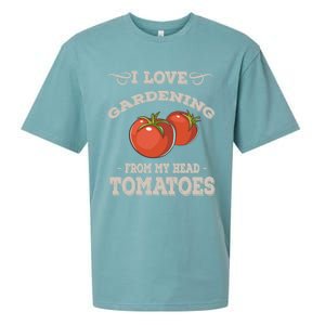 Funny Gardening Funny Gift Meaningful Gift Garden Growing Tomatoes Sweater Sueded Cloud Jersey T-Shirt