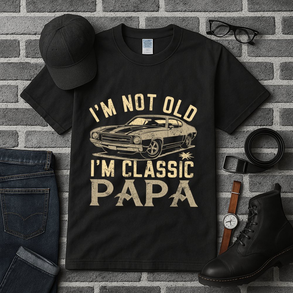 Funny Gift For Papa Grandpa Greatpapa I Am Classic Papa Tall T-Shirt