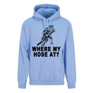 Firefighter Gift Fire Where My Hose At Gift Unisex Surf Hoodie