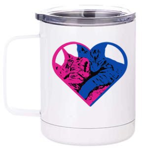 Funny Gril French Funny Cat Lovers 12 oz Stainless Steel Tumbler Cup