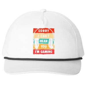 Funny Gamer For Teens Video Gaming Snapback Five-Panel Rope Hat