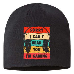 Funny Gamer For Teens Video Gaming Sustainable Beanie