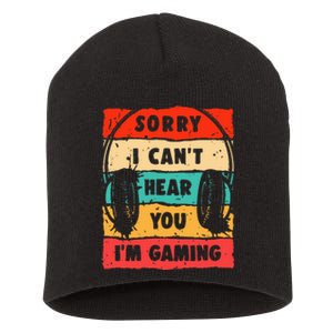 Funny Gamer For Teens Video Gaming Short Acrylic Beanie