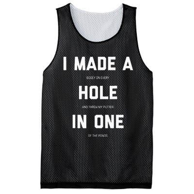 Funny Golf For Men Women Hole In One Golf Gag Gifts Mesh Reversible Basketball Jersey Tank