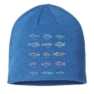 Fishing Gift Fish Fisher Hobby Lake Fishing Gift Sustainable Beanie