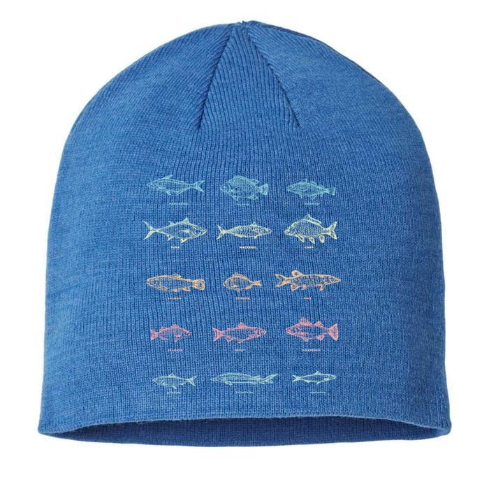 Fishing Gift Fish Fisher Hobby Lake Fishing Gift Sustainable Beanie