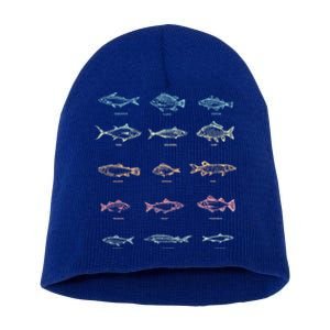 Fishing Gift Fish Fisher Hobby Lake Fishing Gift Short Acrylic Beanie