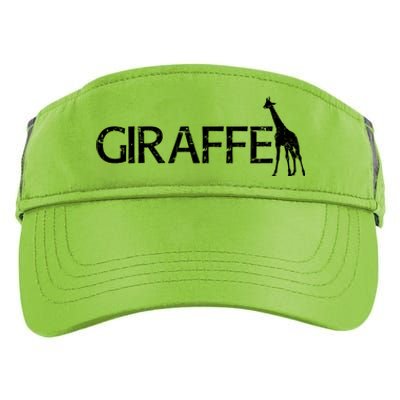 Funny Gift For Giraffe Lover Logo Adult Drive Performance Visor