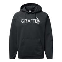 Funny Gift For Giraffe Lover Logo Performance Fleece Hoodie