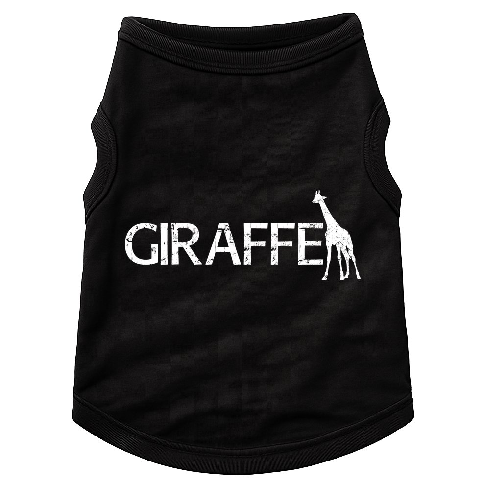 Funny Gift For Giraffe Lover Logo Doggie Tank