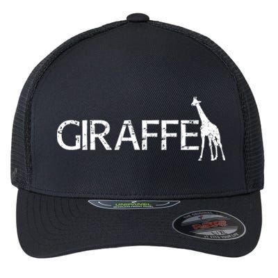 Funny Gift For Giraffe Lover Logo Flexfit Unipanel Trucker Cap