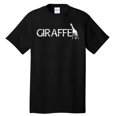 Funny Gift For Giraffe Lover Logo Tall T-Shirt