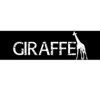 Funny Gift For Giraffe Lover Logo Bumper Sticker