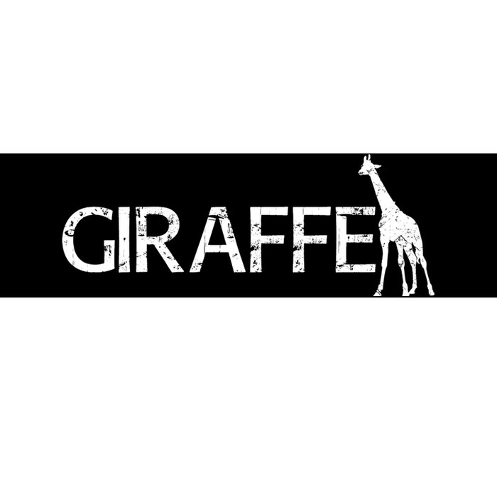 Funny Gift For Giraffe Lover Logo Bumper Sticker