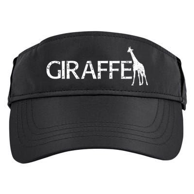 Funny Gift For Giraffe Lover Logo Adult Drive Performance Visor