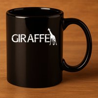 Funny Gift For Giraffe Lover Logo 11oz C Handle Ceramic Mug