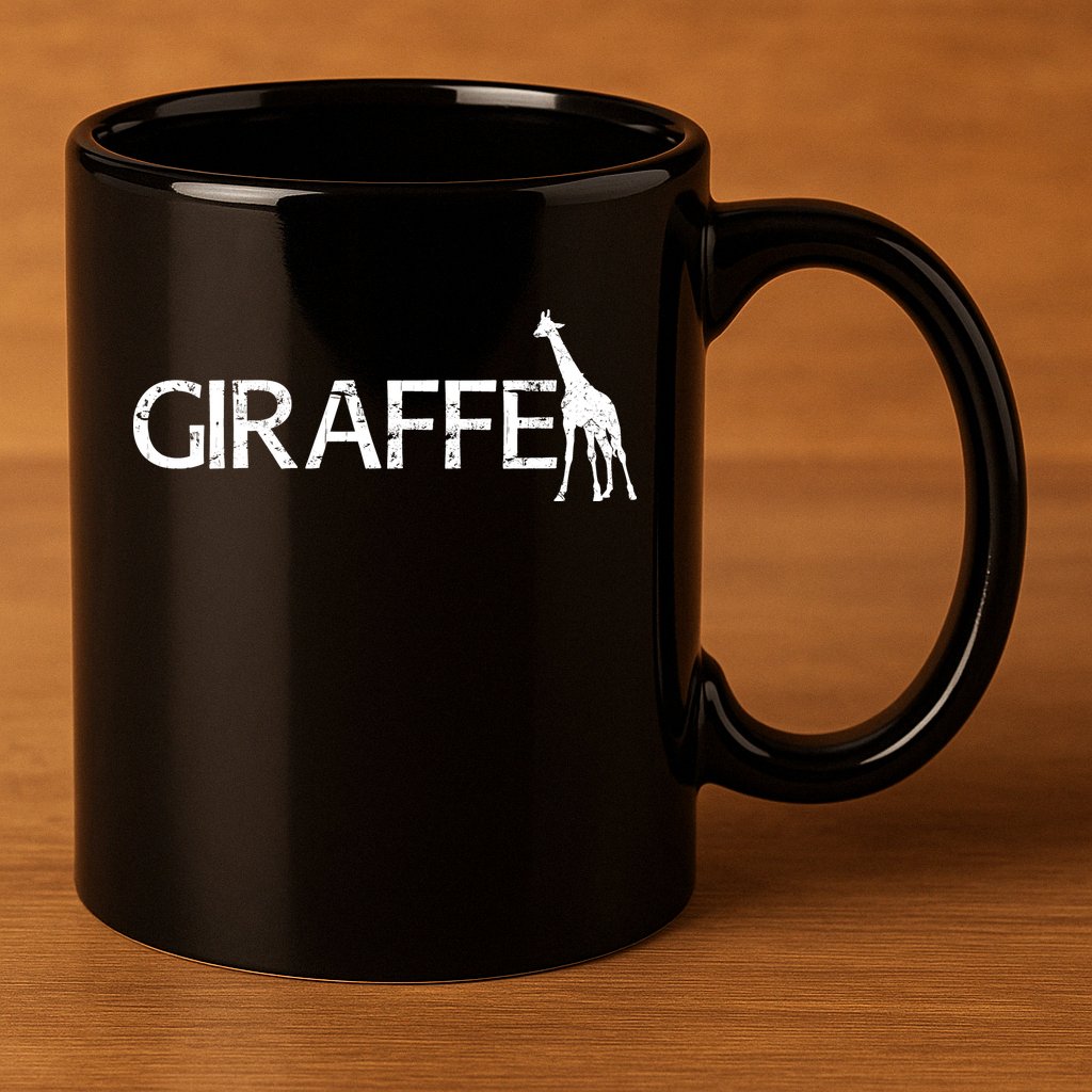 Funny Gift For Giraffe Lover Logo 11oz C Handle Ceramic Mug