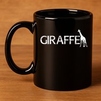Funny Gift For Giraffe Lover Logo 11oz C Handle Ceramic Mug