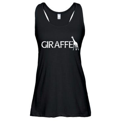 Funny Gift For Giraffe Lover Logo Ladies Essential Flowy Tank