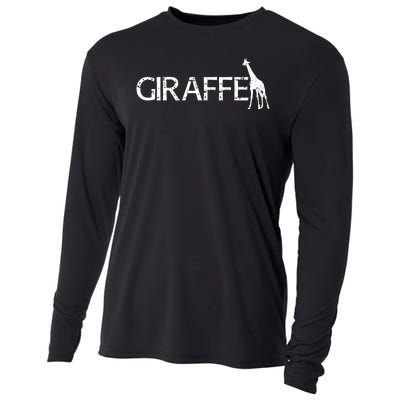 Funny Gift For Giraffe Lover Logo Cooling Performance Long Sleeve Crew